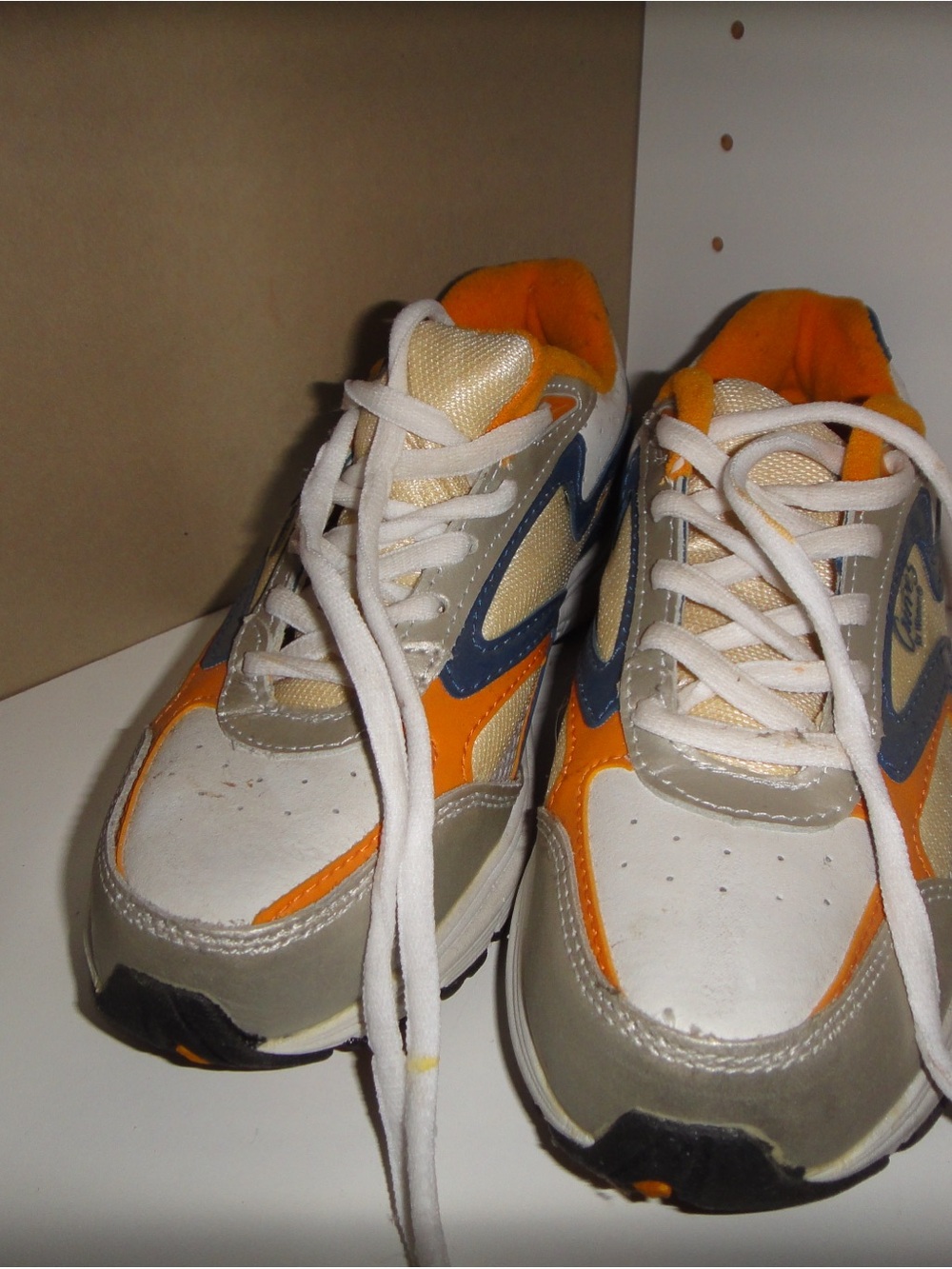 Women’s Retro Run Orange, Blue & White Sneakers